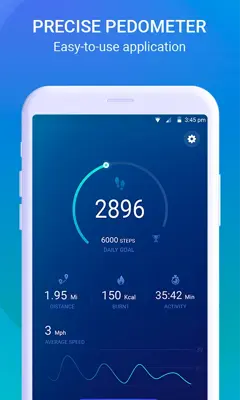 Pedometer android App screenshot 3